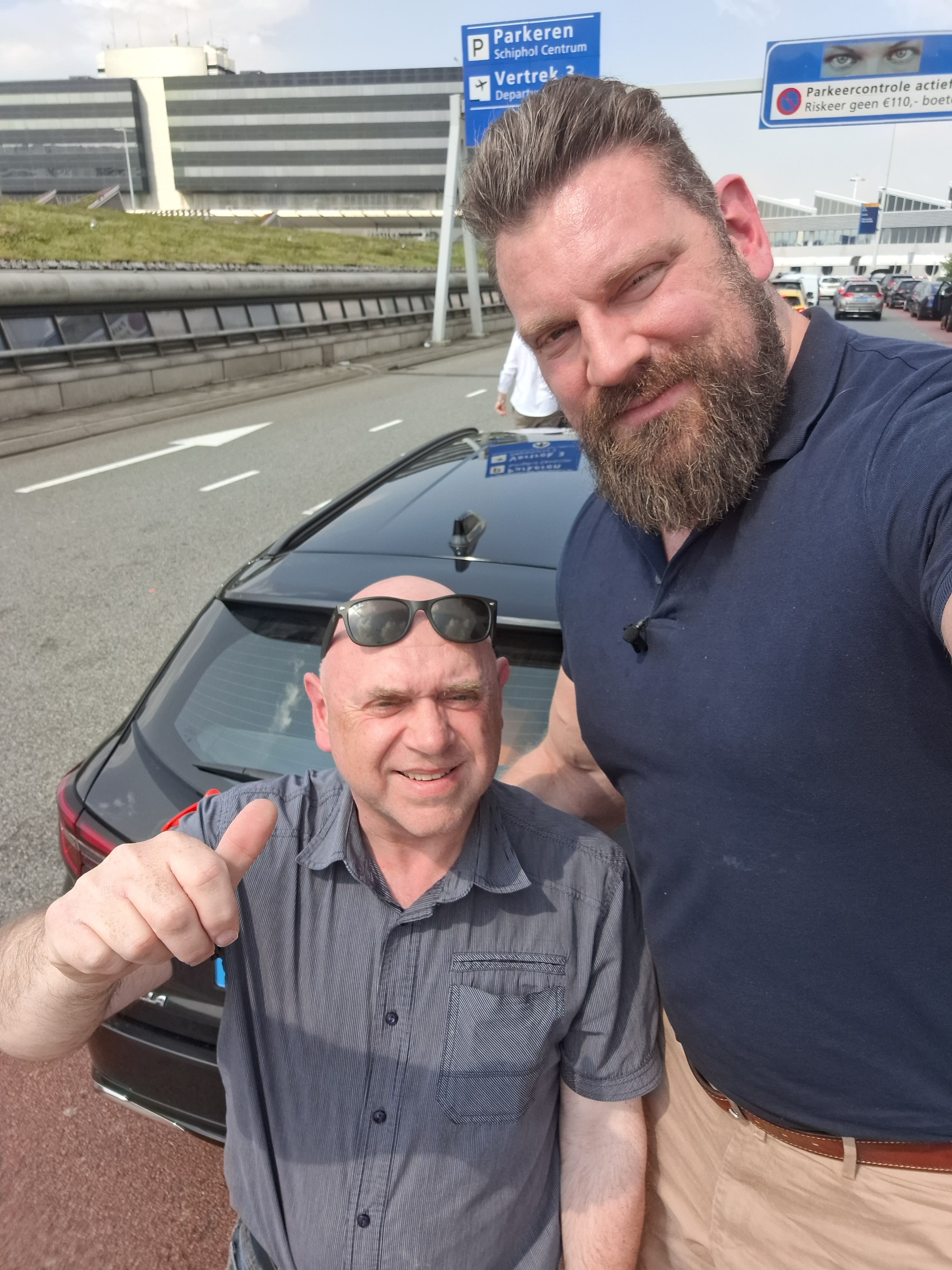 Richard Jeltema met The Dutch Giant, Olivier Richters